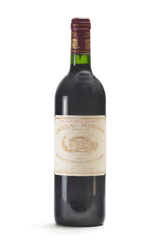 1 Flasche 1991 Chateau Margaux, Margaux, Premier Grand Cru Classe, unverkostet, ca. 75 cl, selten im Angebot, sammelwürdig, sehr guter ...