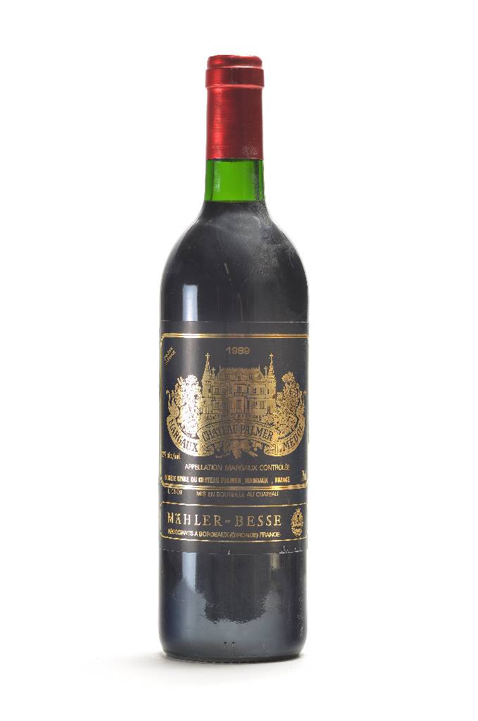 1 Flasche 1989 Chateau Palmer, Margaux, Mähler-Besse, 12 % Vol., ca. 75 cl, sehr guterErhaltungszustand, Füllstand: ca. top shoulder, unverkostet, ...