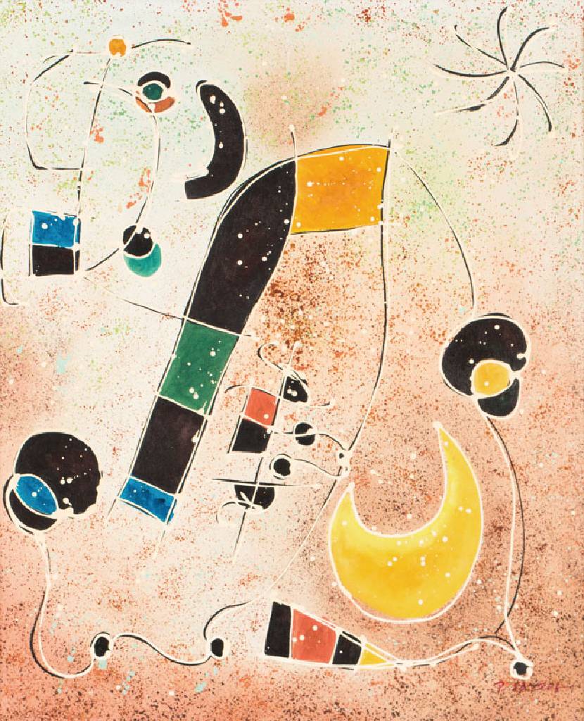 unbekannter Künstler, abstrakte Komposition,Acryl/Lwd, undeutlich signiert, ca. 63x53 cm, Rahmen