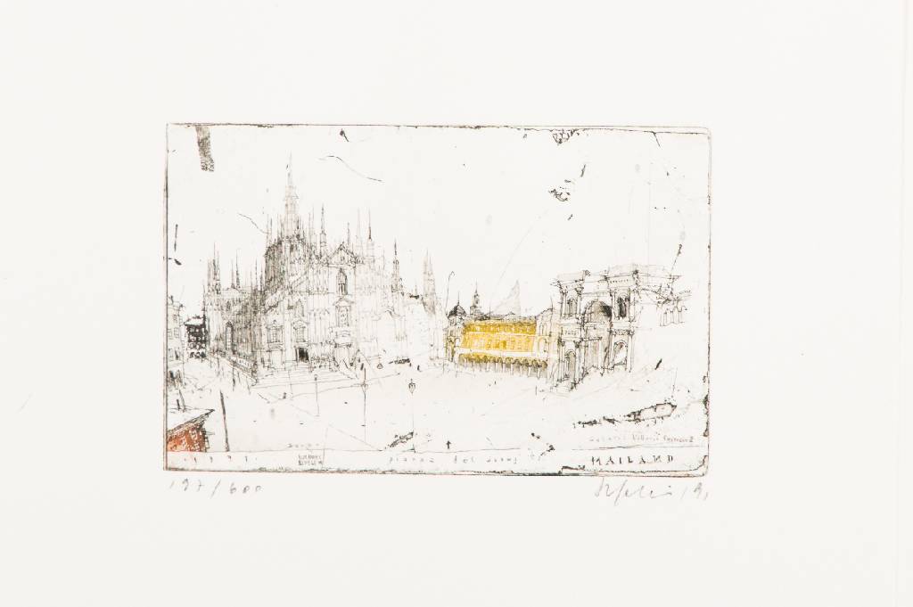 Detail e: Alexander Befelein, geb. 1952, Konvolut aus 6 Farbradierungen, je handsign., num., dat., Platte 19x25 cm