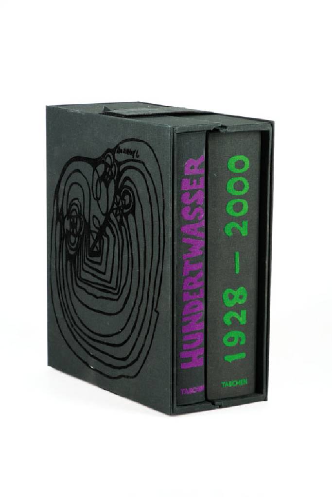 Friedensreich Hundertwasser, 1928-2000, Werkverzeichnis Band II mit Radierung, sign., num. 758/10000, ca. 26x21x10 cm, inklusive einer Radierung mit ...