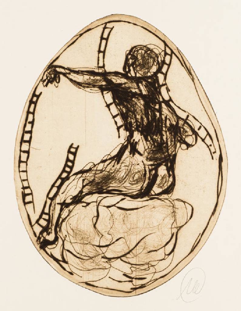 Markus Lüpertz, geb. 1941, Radierung auf handgeschöpftem Nepal-Büttenpapier, handsign., Auflage von 10 Exemplaren, Hrsg. Achenbach + Costa ...