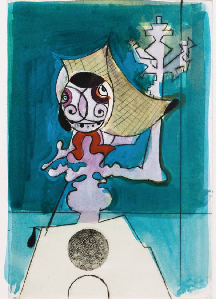 Gert & Uwe Tobias, Aquarell über Radierung auf Velin, Unikat Nr. II/V, 2008, verso handsigniert von beiden Künstlern, Platte 30x21,5 cm