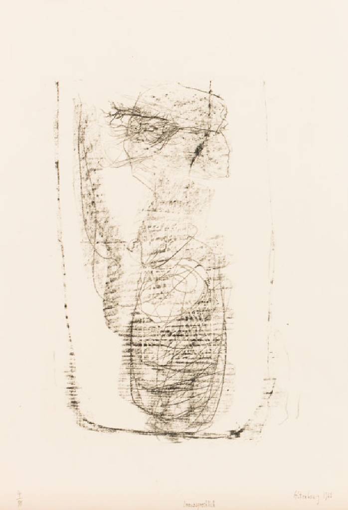 Gerhard Altenbourg, Lithografie/Steinritzung auf Büttenkarton, handsign., dat. 1963, num. 4/10, betitelt, mit Trockenstempel, WVZ: Janda L83, Platte ...