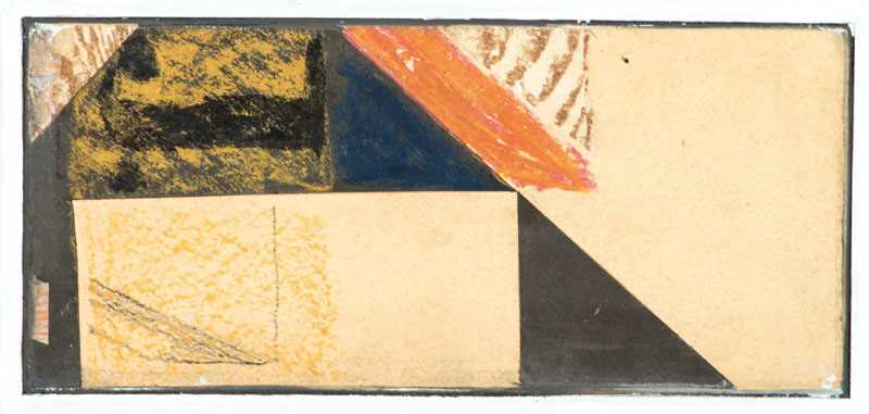 Gerlach Bommersheim 1934-2006 Darmstadt, Ohne Titel, Acryl/Platte, sign., ca. 16x29 cm, Rahmen