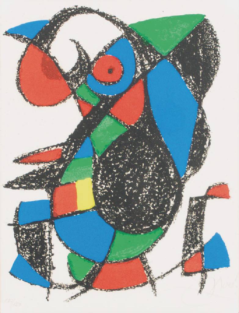 Joan MirÃ³, 1893-1983, XIII aus Lithografie II, 1975, Farblithografie auf Velin, handsign., num. 137/150, WVZ: Cramer, Joan MirÃ³ Lithographs V ...