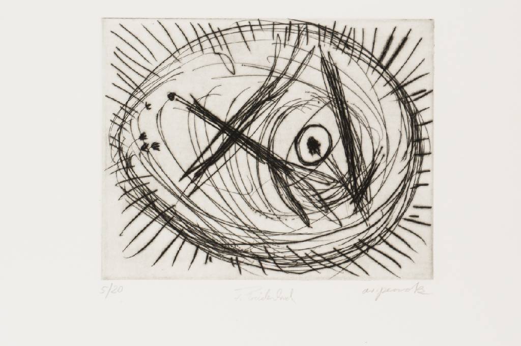 A.R. Penck & F. Breitenbruch, Radierung, sign., num. 5/20, Platte