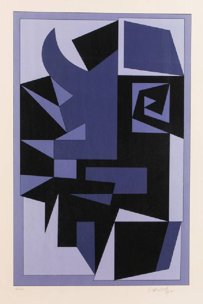 Victor Vasarely, 1906-1997, Kwartz, Farbserigraphie, handsign., num.120/200, ca. 62x40 cm, Edition Herrenhof 1989