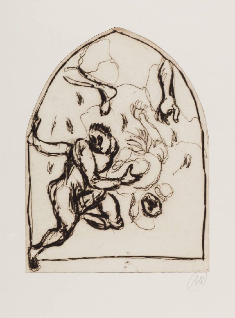 Markus Lüpertz, geb. 1941, Radierung auf handgeschöpftem Nepal-Büttenpapier, handsign., Auflage 10, Exemplar außerhalb der Auflage, Hrsg: ...