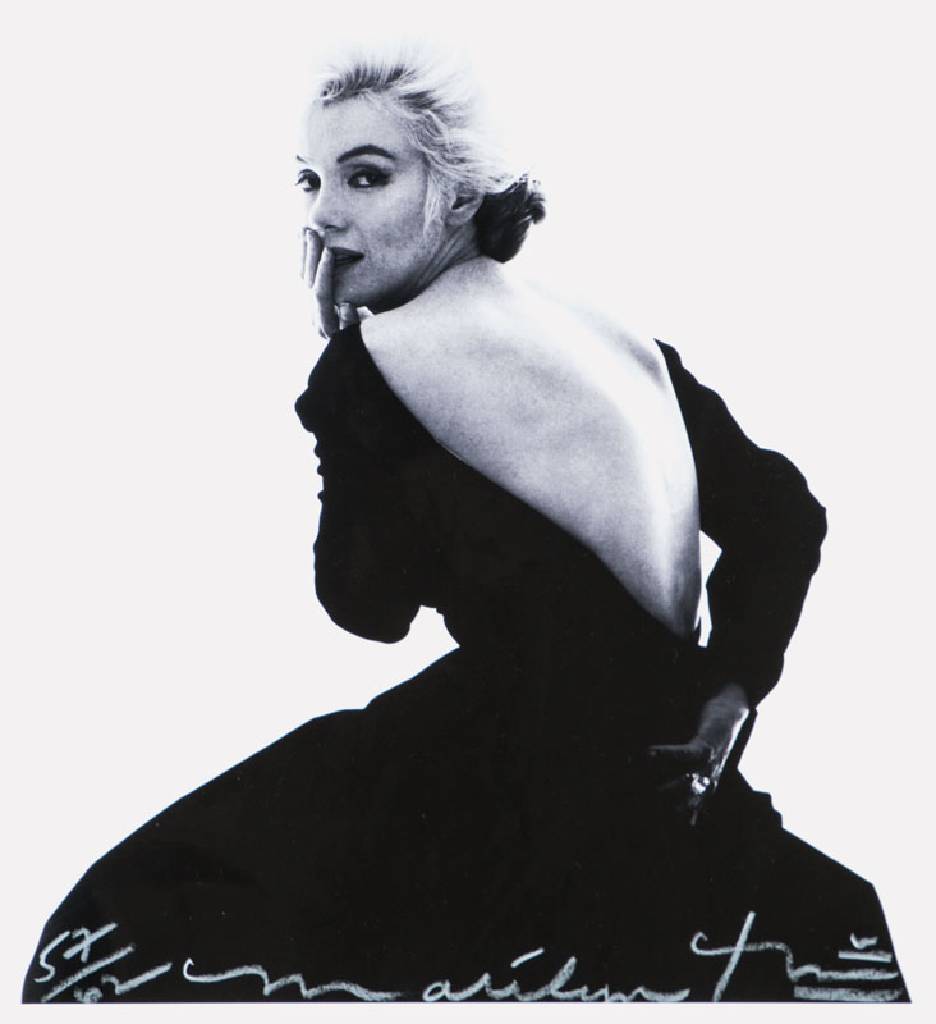 Bert Stern, 1929-2013, Marilyn in Dior Dress, Iris-Print, 2013, sign., num. 57/62, Blattgr. 48x33,5 cm, inkl. Echtheitszertifikat
