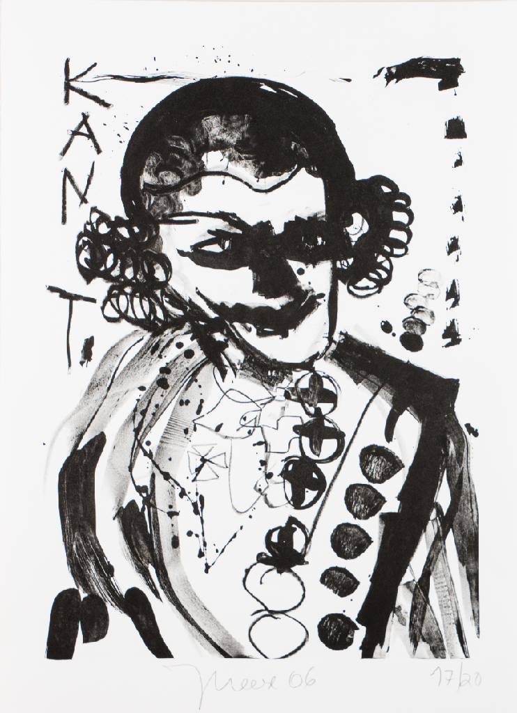 Jonathan Meese, geb. 1970, Kant, Farblithografie/Steindruck auf Incisione Büttenpapier, handsign., num., Blattgr. 70x50 cm