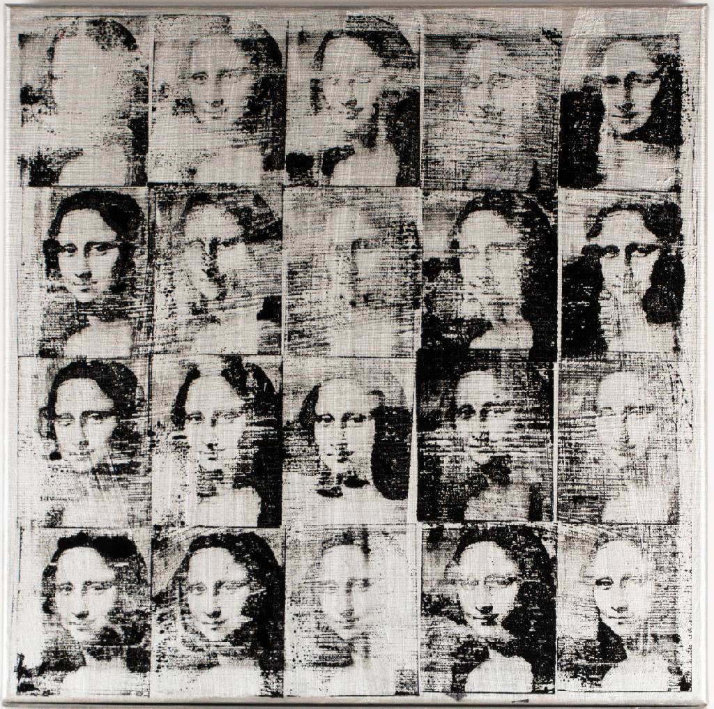 BEWAREOFDOG, deutsch-amerikan. Künstlerduo, Twenty Mona´s are better then one, Diptychon, Acryl/Lwd, verso sign., betitelt, Unikat, 2015, je 50x50 ...