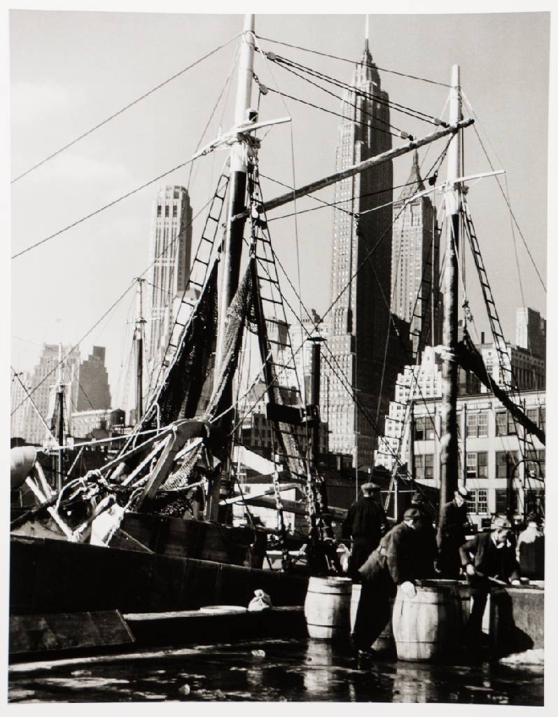 Andreas Feininger, 1906-1999, Fischmarkt in der South Street New York, 1940, Fotografie aus dem Nachlass, Edition Griffelkunst 2010, Blattgr. 50x40 cm