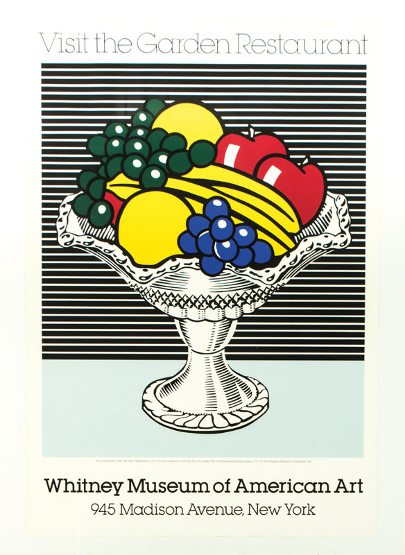 Roy Lichtenstein, 1923-1997, Ausstellungsplakat, Farbserigraphie, Blattgr. 110x75 cm, unter Glas gerahmt