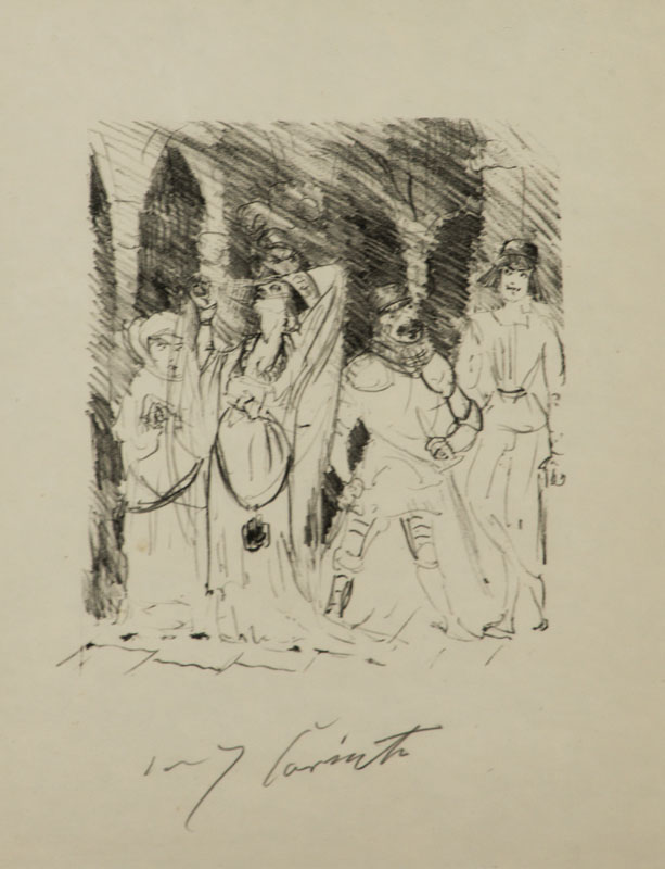 Lovis Corinth, 1858-1925, Lithographie, handsign., ca. 36x29 cm, unter Glas gerahmt