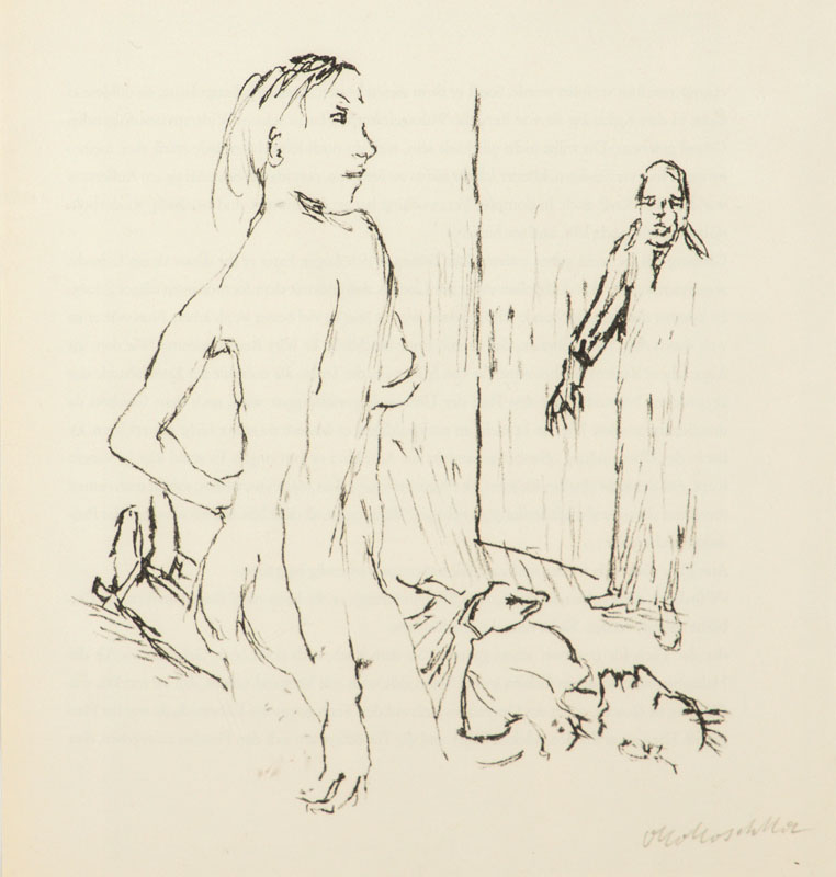 Oskar Kokoschka, 1886-1980, Lithografie, handsign., unter Glas gerahmt, gesamt 41x34 cm