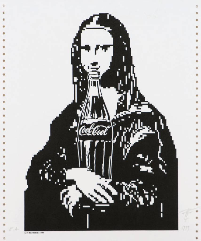 Petrus Wandrey 1939-2012, Cool Cool Mona Lisa, Offset-Lithografie, 1999, verso sign., betitelt, num. E.A., mit Copyright Stempel undgeprägtem ...