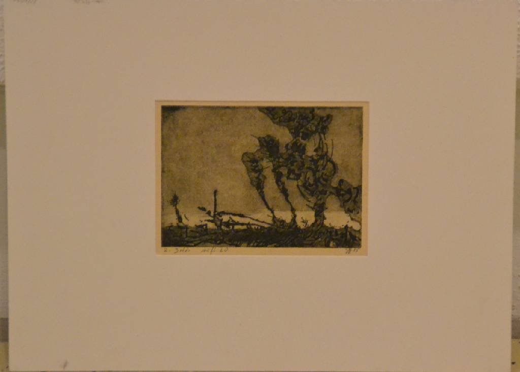 Horst Janssen, 1929-1995, Radierung, handsign., dat. 85, Auflage 20, Platte 11,5x16 cm, PP