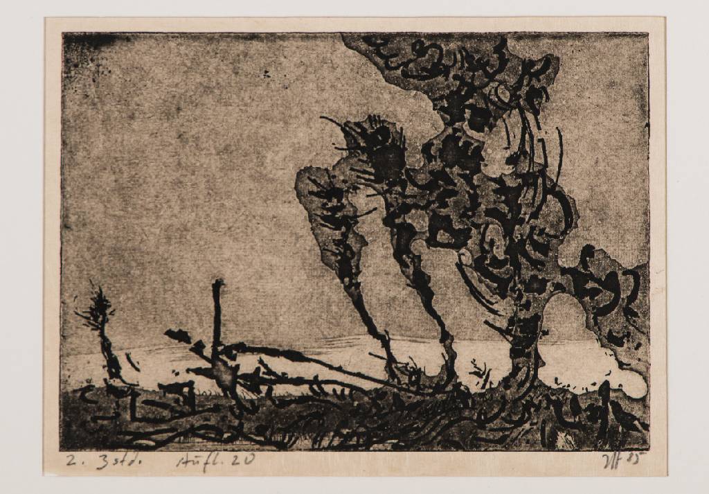 Horst Janssen, 1929-1995, Radierung, handsign., dat. 85, Auflage 20, Platte ca. 11,5x16 cm, PP