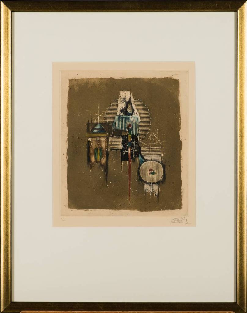 Johnny Friedländer, 1912-1992, Radierung, sign., num. 2/20, Platte 34x29,5 cm, unter Glas gerahmt