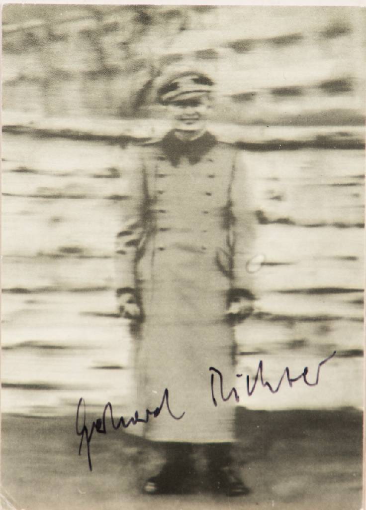 Gerhard Richter, geb. 1932, Onkel Rudi, Kunstpostkarte, handsign., ca. 10,5x15 cm
