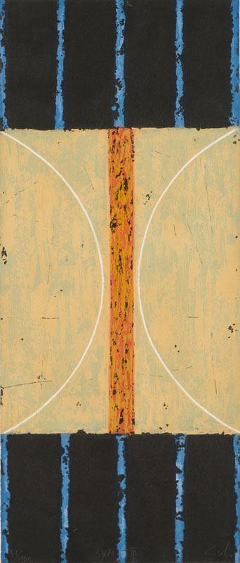 Eckhart Schädrich, geb. 1950, Symit III, Siebdruck, handsign., num 51/100, Gr. 86x37 cm