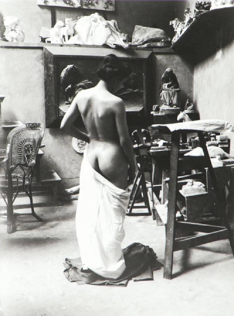 Heinrich Zille, 1858-1929, Atelier August Gaul, Silbergelatine-Abzug 1901, verso gestempelt, Blattgr. 23x17,5 cm
