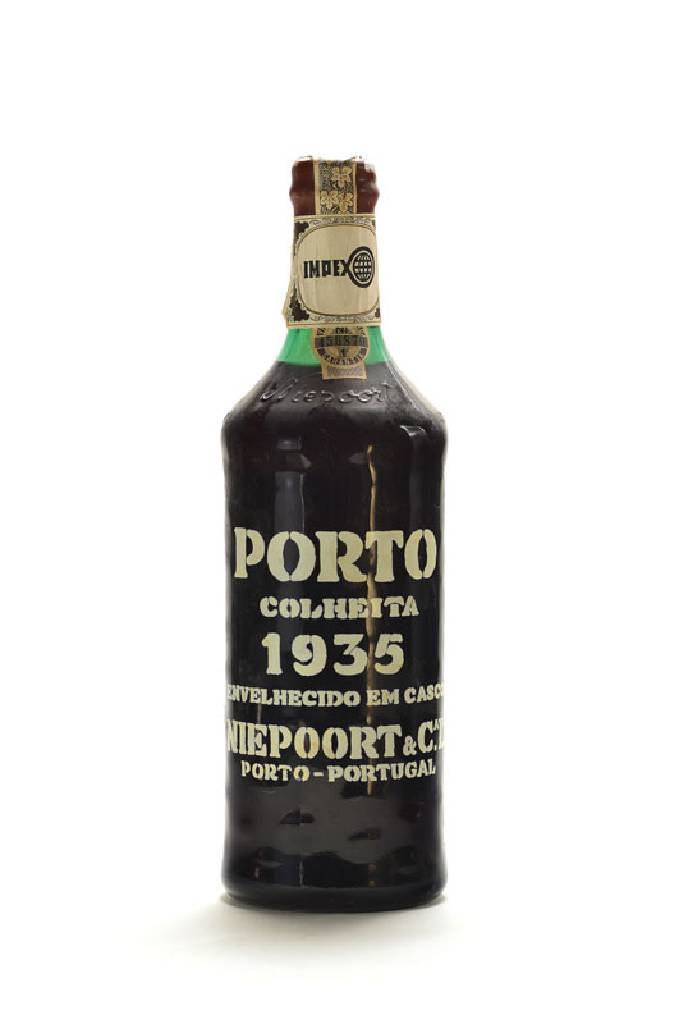 1 Flasche 1935 Niepoort Colheita Port, ca. 75 cl, 21,5 % Vol., unverkostet, Füllstand: ca. top shoulder, sehr selten im Angebot, Kapselwachs l. ...