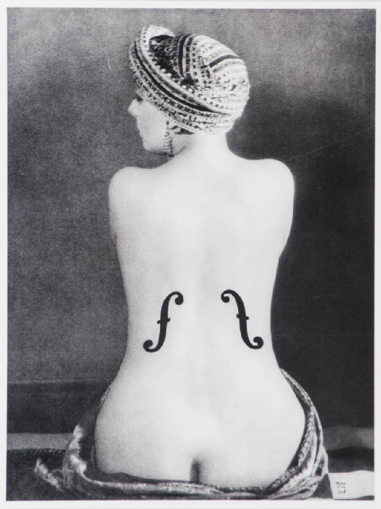 Man Ray, 1890-1976, Le Violon d'Ingres, 1924, Print 2011, Edition Lumas, ca. 36x32 cm,unter Glas gerahmt