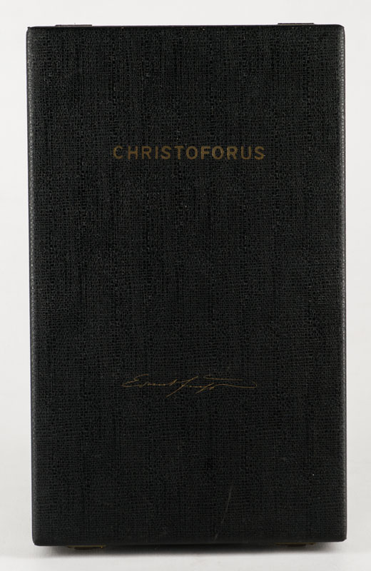 Detail a: Ernst Fuchs, 1930-2015, Christopherus, Bronze-Relief, 1973, verso sign., WVZ 14a, ca.37x20 cm, inkl. Original-Box