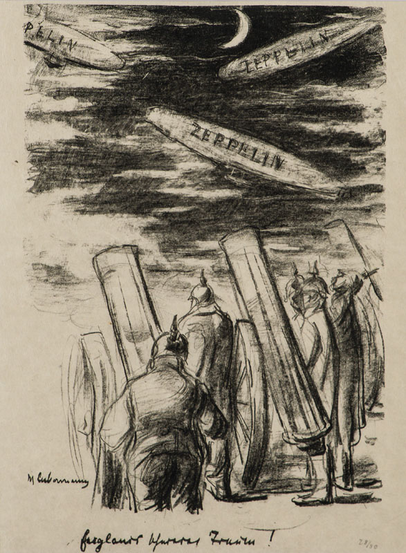 Max Liebermann, 1847-1935, Konvolut aus 3 Lithografie: Englands schwerer Traum, Der Verwundete, Extrablatt!, je im Stein sign., je num., je unter ...