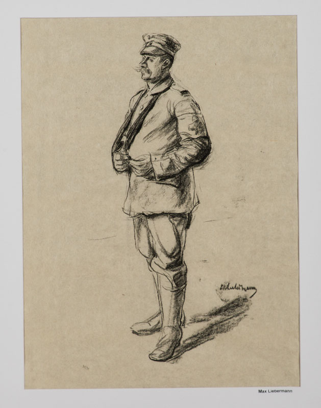 Detail a: Max Liebermann, 1847-1935, Konvolut aus 3 Lithografie: Englands schwerer Traum, Der Verwundete, Extrablatt!, je im Stein sign., je num., je unter ...