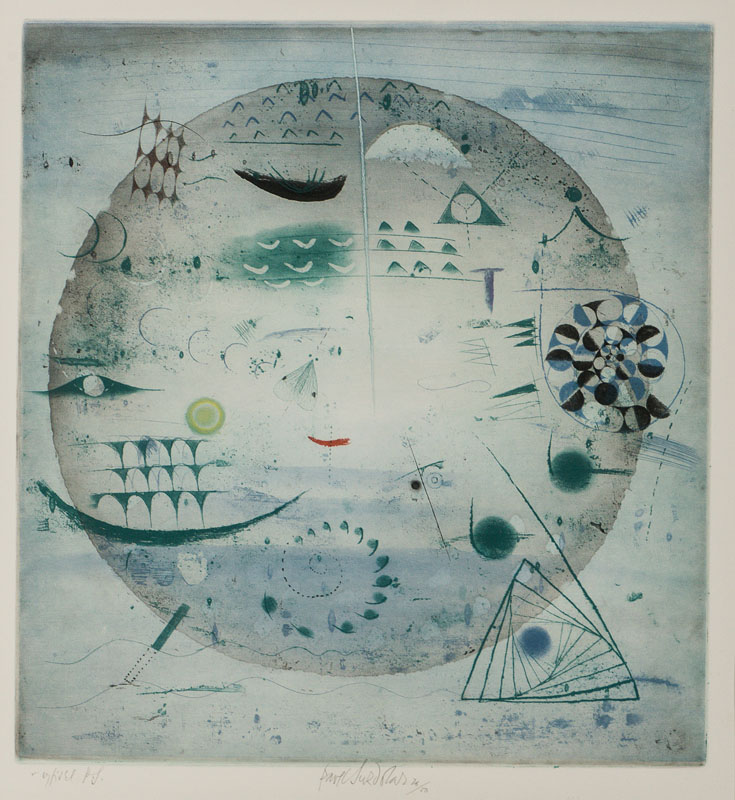 Detail b: Pavel Sukdolak, geb. 1925 Humpolec, Konvolutaus drei Radierungen, je sign., num., betitelt, Auflage je 50 Ex., je unter Glas gerahmt