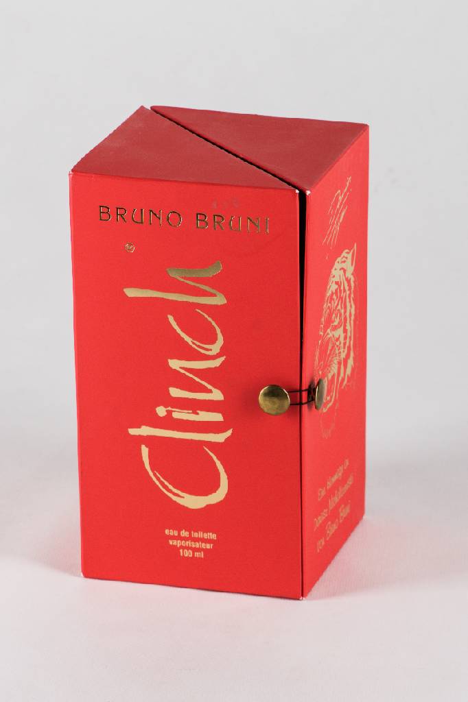 Detail b: Bruno Bruni, geb. 1935 Gradara, Clinch, Bronzeskulptur auf Parfumflakon, in Originalverpackung, sign., num. 613/30000, ca. 9,5x7x5 cm
