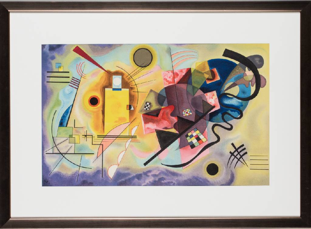 Wassily Kandinsky, 1866-1944, Komposition, Farblithografie aus "Kandinsky oder der innereBlick", monogr. im Druck, Buchfalz, Hrsg./Druck ...
