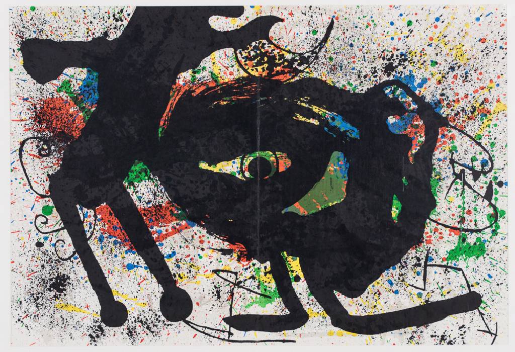Detail a: Joan Miró, 1893-1983, Konvolut aus 3 Farblithografien, Hrsg./Druck Galerie Maeght, Arte Paris 1973, WVZ: Cramer 167, je mit Buchfalz, Blattgr. ...