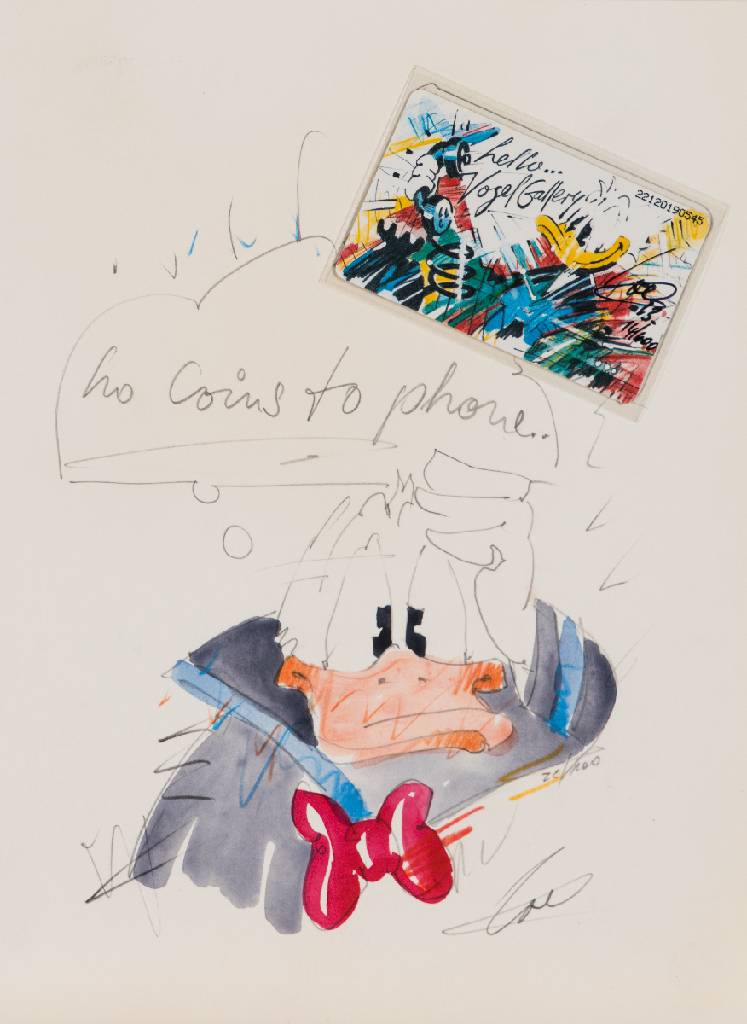 Wolfgang Loesche, geb. 1947, Konvolut aus 4 Zeichnungen, Blei/Buntstift/Aquarell, je signiert, Blattgr. je ca. 27x20 cm, Provenienz: Galerie Vogel ...
