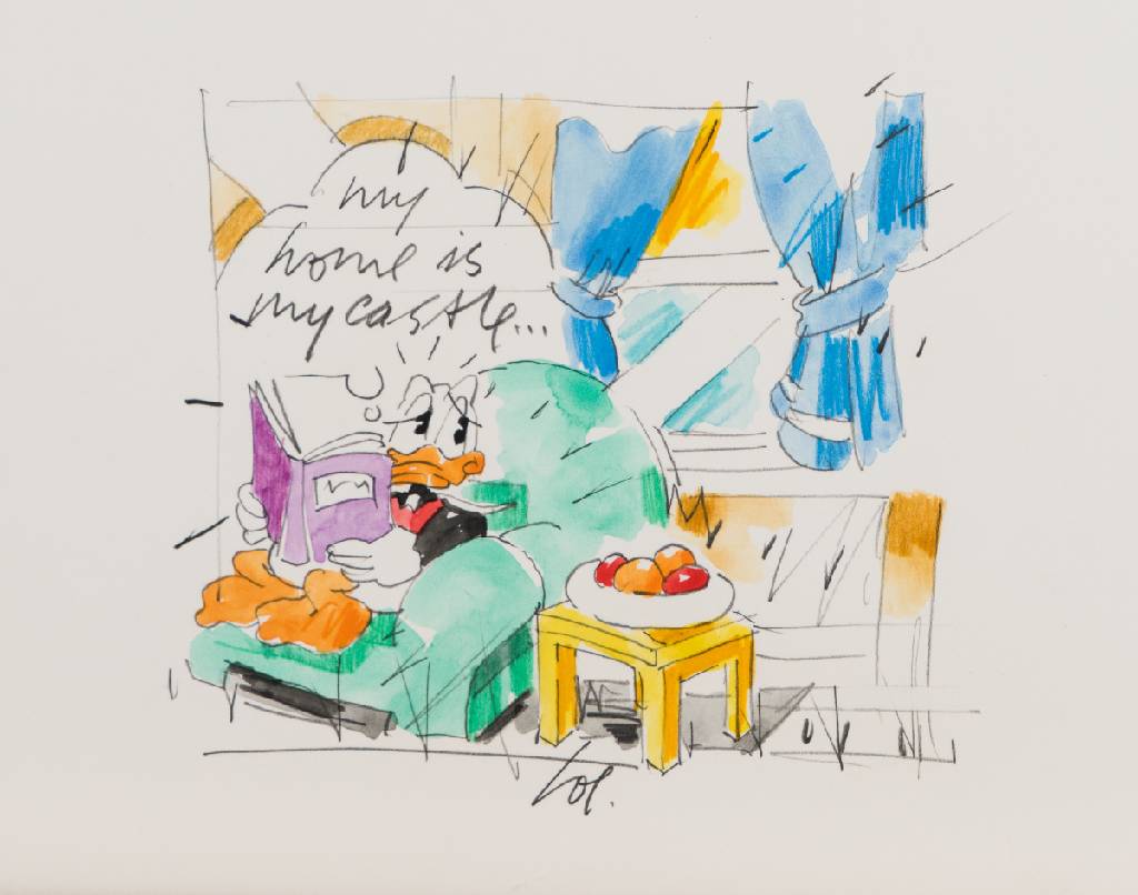 Detail a: Wolfgang Loesche, geb. 1947, Konvolut aus 4 Zeichnungen, Blei/Buntstift/Aquarell, je signiert, Blattgr. je ca. 27x20 cm, Provenienz: Galerie Vogel ...