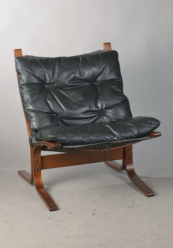 "Siesta Lounge Chair", Ingmar Relling (1920-2002), Entwurf 60er Jahre, Ausführung später, Westnofa, Norwegen, Gebeiztes Buchenholz aus ...