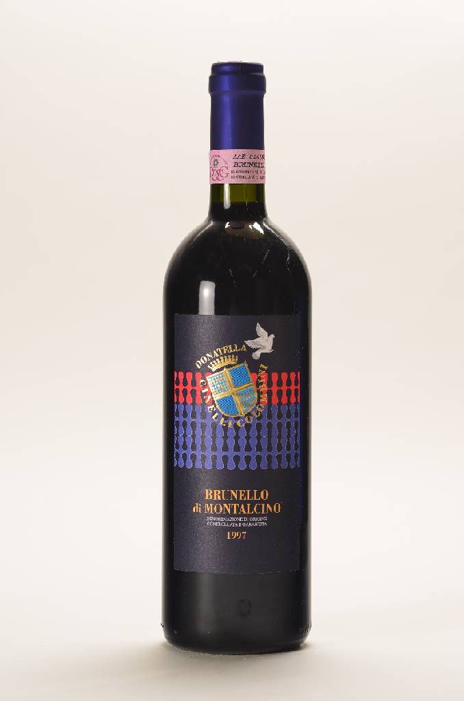 6 Flaschen 1997 Donatella Cinelli Colombini,Brunello di Montalcino, je ca. 75 cl, 13 % vol., Füllstände: je ca. top shoulder, unverkostet, sehr ...