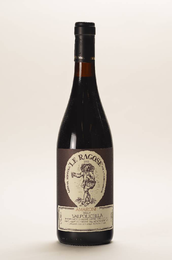 6 Flaschen 1998 Le Ragose Amarone della Valpolicella, je ca. 75 cl, 15,5% Vol., Füllstände: Abstand zwischen Wein und Kapsel ca. 1-2 cm, ...
