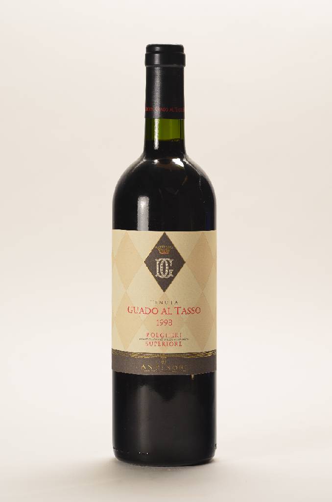 6 Flaschen 1998 Antinori Guado al Tasso, je ca. 75 cl, 13% Vol., Füllstände je. ca. into neck, unverkostet, guter Erhaltungszustand, im orig. Karton