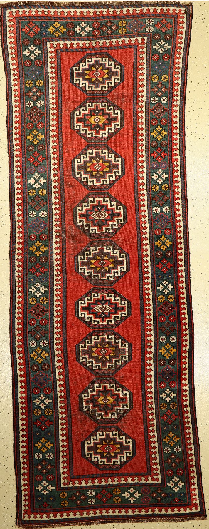 Klardascht antik, Persien, um 1920, Wolle auf Wolle, ca. 283 x 101 cm, EHZ: 3-4
