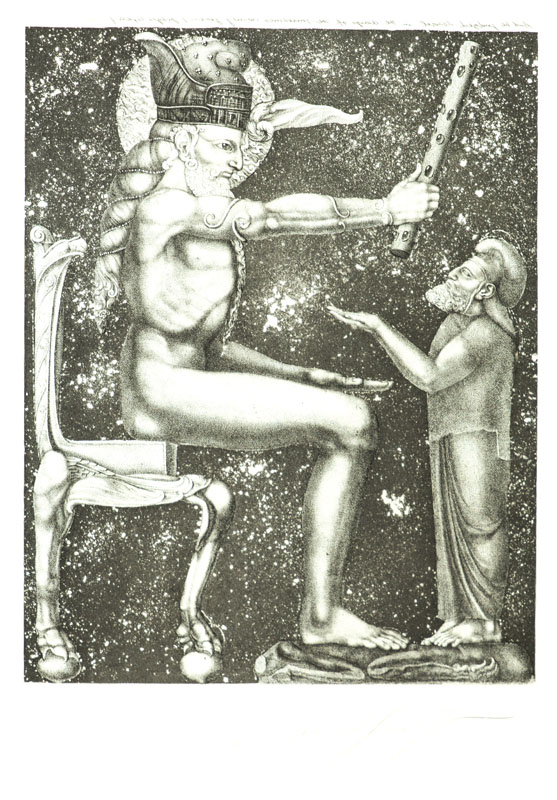 Ernst Fuchs, 1930-2015, Zyklus Samson, 20 Radierungen, je handsign., Auflage 90 Exemplare, Platte 31,5x25 cm/ 31,5x51 cm