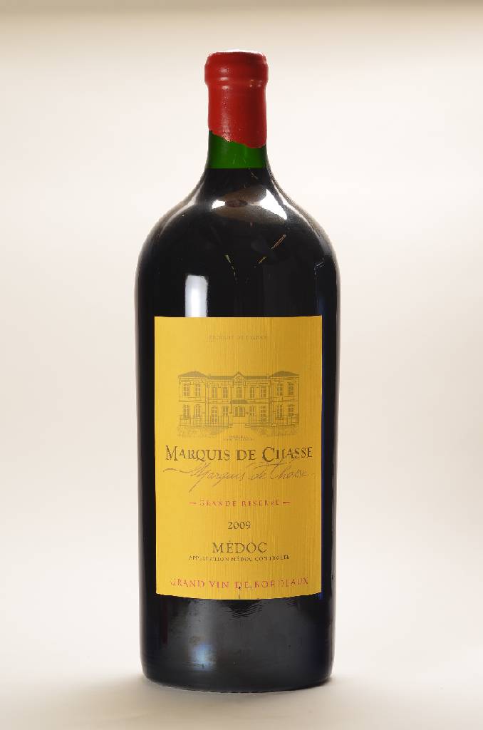 1 Imperial Flasche 2009 Marquis de Chasse Grand Reserve, Medoc, ca. 6 L, 13% Vol., Füllstand: into neck, unverkostet, sehr guter Erhaltungszustand, ...