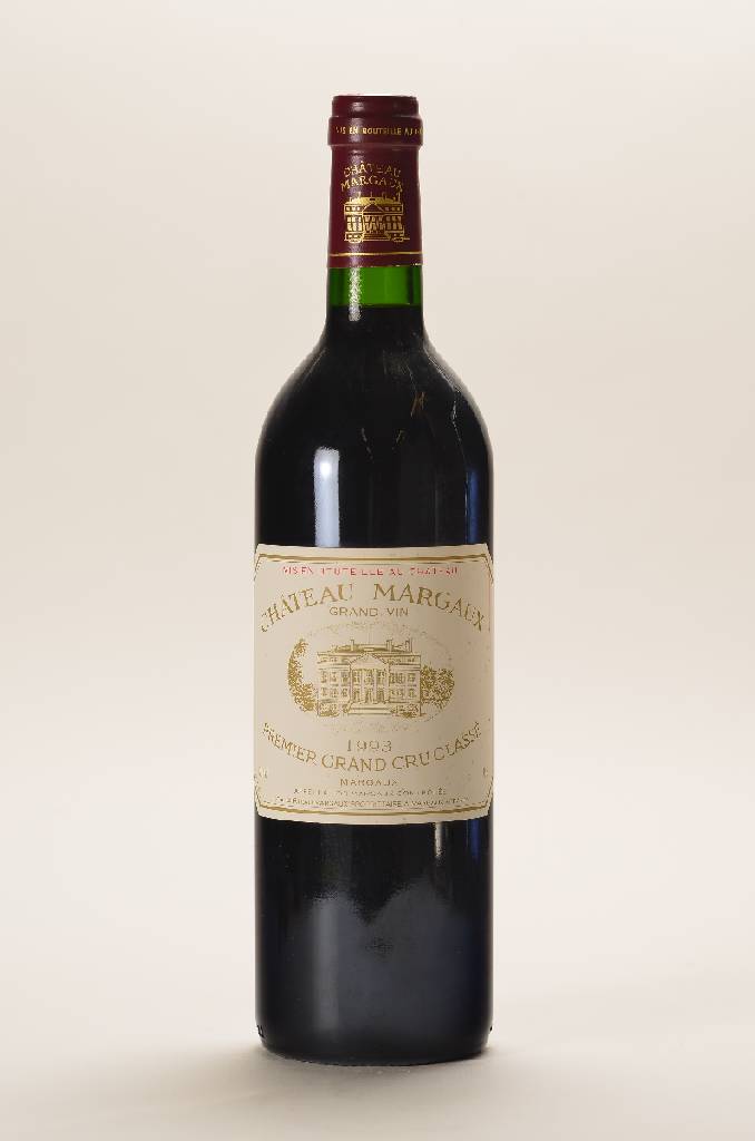 2 Flaschen 1993 Chateau Margaux, Margaux, Premier Grand Cru Classe, je ca. 75 cl, 12,5 % Vol., unverkostet, Füllstände: je ca. into neck, ...