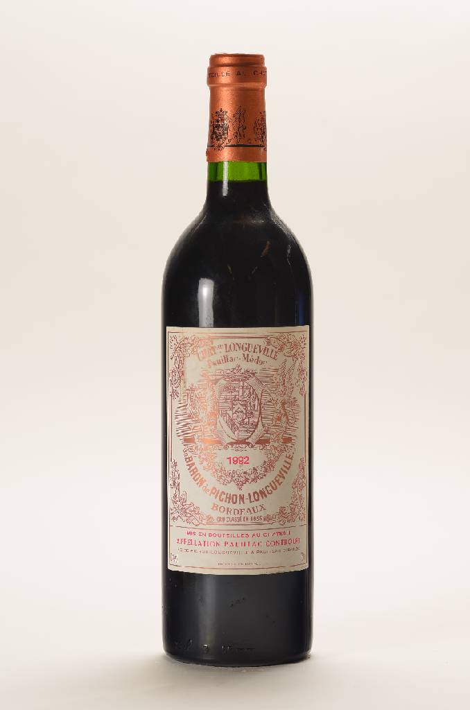 3 Flaschen 1992 Chateau Longueville Baron de Pichon Longueville, Pauillac-Medoc, Grand Cru Classe, unverkostet, je ca. 75 cl, 13 % Vol., selten im ...
