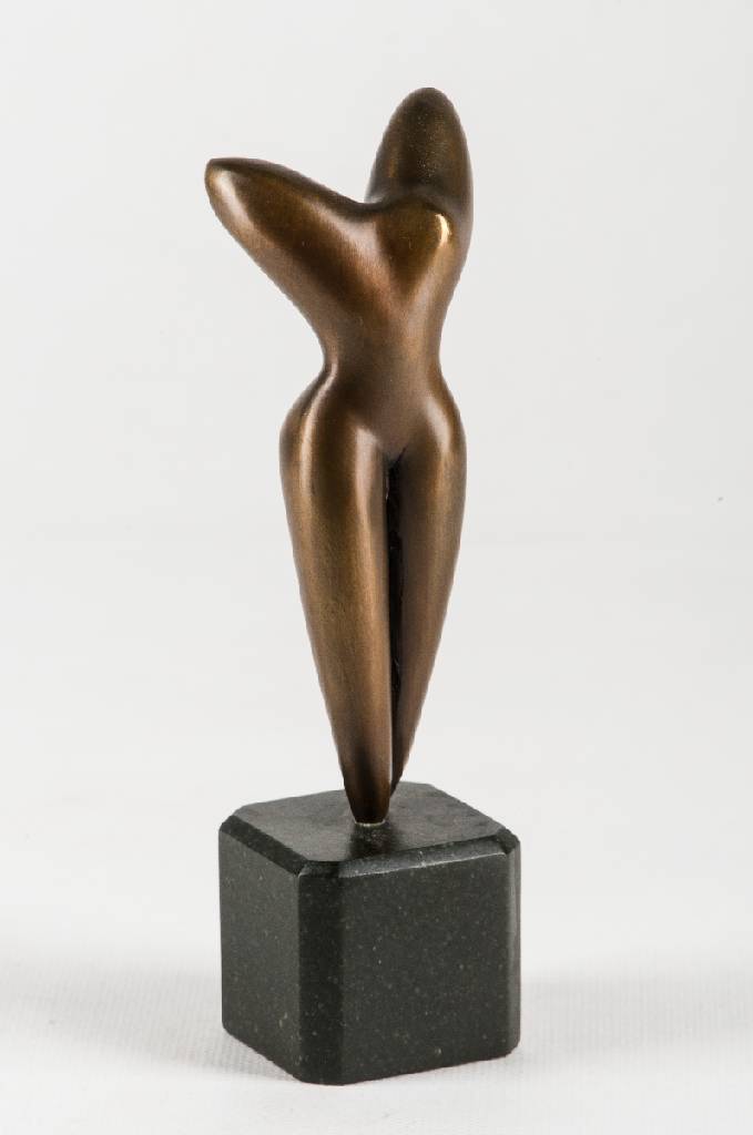 Marco Piono, geb. 1959 Berlin, La Danse, Bronzeskulptur auf Steinsockel, aus der Serie "Les beaux arts", sign., num. 1644/5000, H. 16,5 cm
