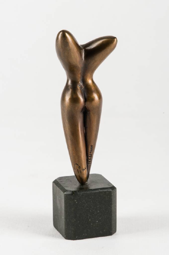 Detail a: Marco Piono, geb. 1959 Berlin, La Danse, Bronzeskulptur auf Steinsockel, aus der Serie "Les beaux arts", sign., num. 1644/5000, H. 16,5 cm