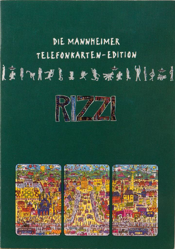 James Rizzi, 1950-2011, Telefonkarten, Edition Mannheim, handsign., num. 136/300, je Telefonkarte ca. 8,5x5,5 cm
